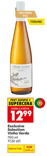 Biedronka Wino Exclusive Selection Vinho Verde oferta