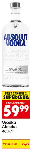 Biedronka Wódka Absolut 40% oferta