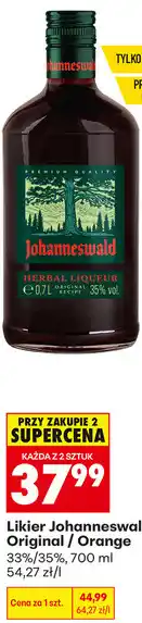 Biedronka Likier Johanneswald Original / Orange oferta