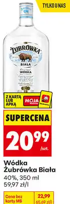 Biedronka Wódka Żubrówka Biała 40% oferta