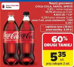 Carrefour Napój gazowany COCA-COLA, FANTA, SPRITE oferta
