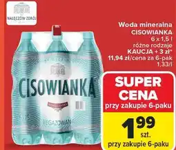 Carrefour Woda mineralna CISOWIANKA oferta