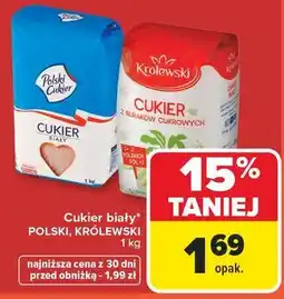 Carrefour Cukier biały POLSKI, KRÓLEWSKI oferta