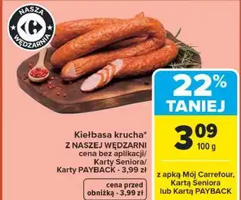 Carrefour Kiełbasa krucha oferta