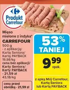 Carrefour Mięso mielone z indyka oferta