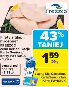 Carrefour Filety z tilapii mrożone oferta