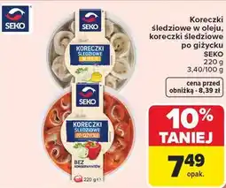 Carrefour Koreczki śledziowe w oleju, koreczki śledziowe po giżycku oferta