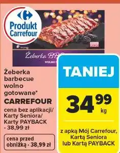 Carrefour Żeberka barbecue wolno gotowane oferta