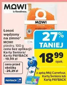 Carrefour Łosoś wędzony na zimno* plastry oferta