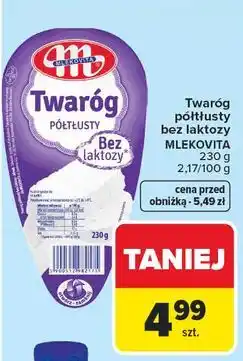 Carrefour Twaróg półtłusty bez laktozy oferta