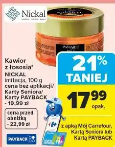 Carrefour Kawior z łososia* imitacja oferta