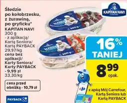 Carrefour Śledzie po kołobrzesku, z żurawiną, po gryficku oferta