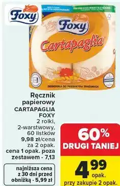 Carrefour Ręcznik papierowy CARTAPAGLIA FOXY oferta