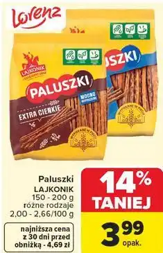 Carrefour Paluszki Lajkonik oferta