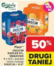 Carrefour Piwo OKOCIM RADLER 0%, SMAKOWE oferta