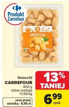 Carrefour Gnocchi CARREFOUR 400 g różne rodzaje oferta