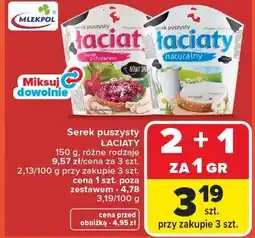 Carrefour Serek puszysty ŁACIATY 150 g, różne rodzaje oferta