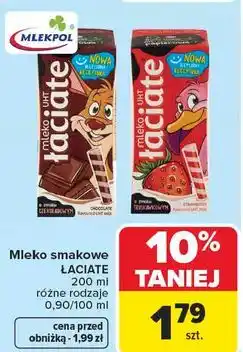 Carrefour Mleko smakowe ŁACIATE oferta