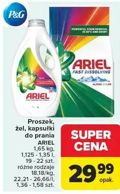 Carrefour Proszek, żel, kapsułki do prania ARIEL oferta