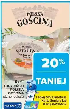 Carrefour Ser KORYCIŃSKI POLSKA GOŚCINA różne rodzaje oferta