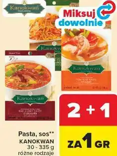 Carrefour Pasta, sos** KANOKWAN 30 - 335 g różne rodzaje oferta