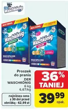 Carrefour Proszek do prania DER WASCHKÖNIG oferta