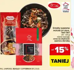 Carrefour Market House of Asia / Tao Tao Grzyby suszone oferta