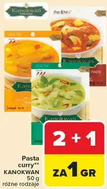 Carrefour Pasta curry KANOKWAN 50 g różne rodzaje oferta