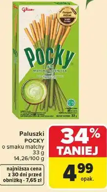 Carrefour Paluszki POCKY o smaku matchy oferta