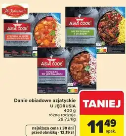 Carrefour Danie obiadowe azjatyckie U JĘDRUSIA różne rodzaje oferta