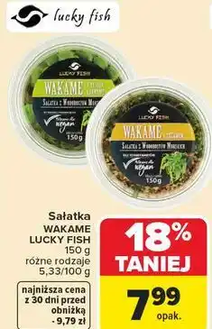 Carrefour Sałatka WAKAME LUCKY FISH różne rodzaje oferta