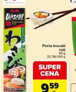 Carrefour Market Pasta wasabi S&B oferta