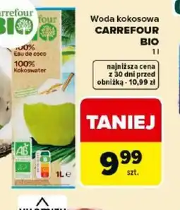 Carrefour Market Woda kokosowa Carrefour Bio oferta