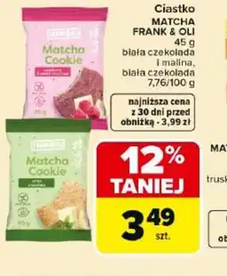Carrefour Market Ciasteczko Matcha Frank & Oli oferta
