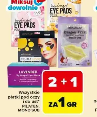 Płatki pod oczy i do ust