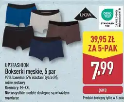 ALDI UP2FASHION Bokserki męskie, 5 par oferta