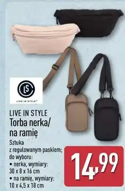 ALDI LIVE IN STYLE Torba nerka/ na ramię oferta