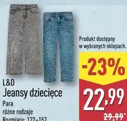 ALDI Jeansy dziecięce oferta