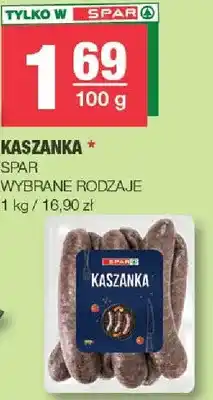 Spar Kaszanka Spar wybrane rodzaje oferta