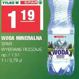 Spar Woda mineralna Spar oferta