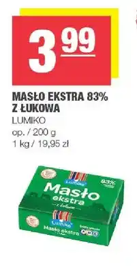 Spar Masło ekstra 83% z Łukowa Lumiko oferta