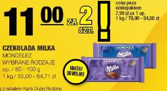 Czekolada Milka Mondelez