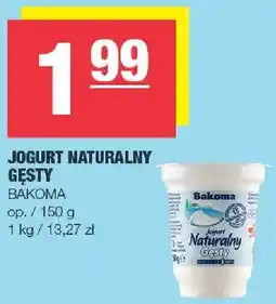 Spar Jogurt naturalny gęsty Bakoma oferta