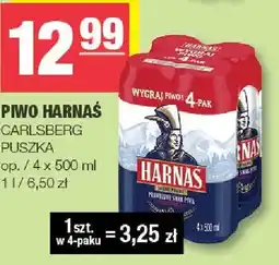 Spar Piwo Harnaś Carlsberg puszka 4-pak oferta
