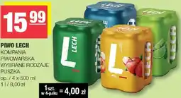 Spar Piwo Lech Kompania Piwowarska puszka 4-pak oferta