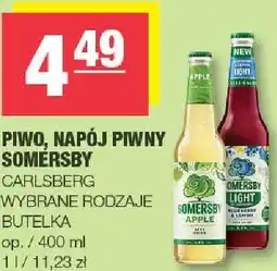 Spar Piwo napój piwny Somersby Carlsberg butelka oferta