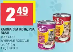 Spar Karma dla Kota Psa Basil Topfood oferta