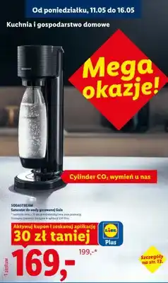 Lidl Saturator do wody gazowanej Gaia SodaStream oferta