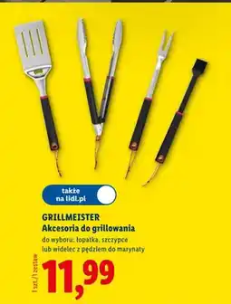 Lidl Akcesoria do grillowania Grillmeister widelec z pędzlem do marynaty oferta