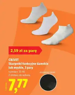 Lidl Skarpetki funkcyjne męskie Crivit 3 pary oferta